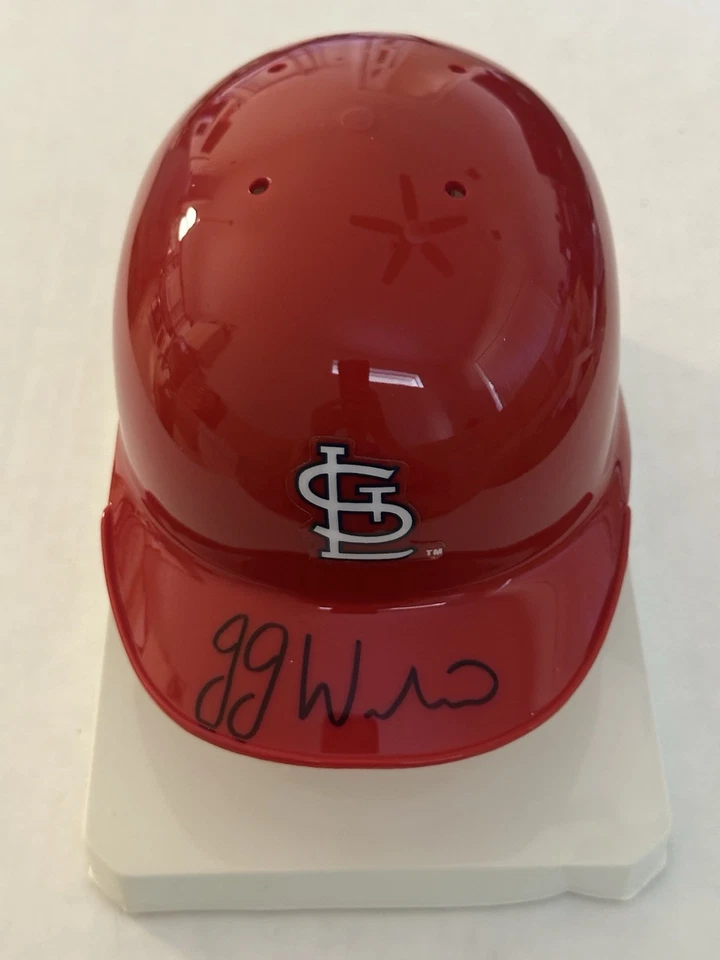 JJ WETHERHOLT ST LOUIS CARDINALS '24 #1 PICK SIGNED MINI HELMET BASEBALL JSA COA - Image 3 of 4