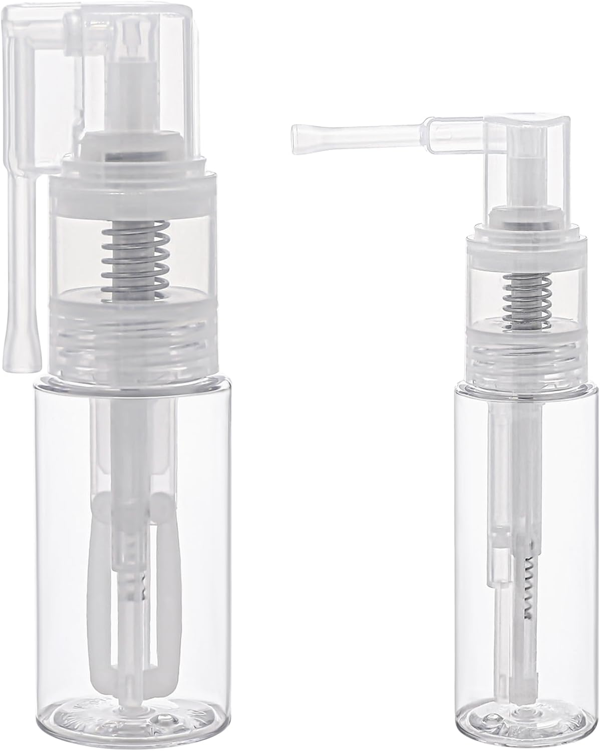 2 PCS 25+50Ml Empty Powder Spray Bottle, Reusable Detachable Travel Body Glitter