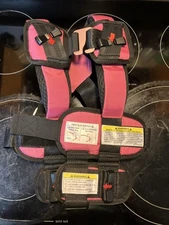 RideSafer X-Small Pink Lightweight Compact Portable Car Seat Perfect for Travel