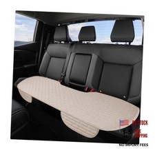 Beige Linen Car Seat Covers - Breathable Linen Auto Seat Covers with Rear