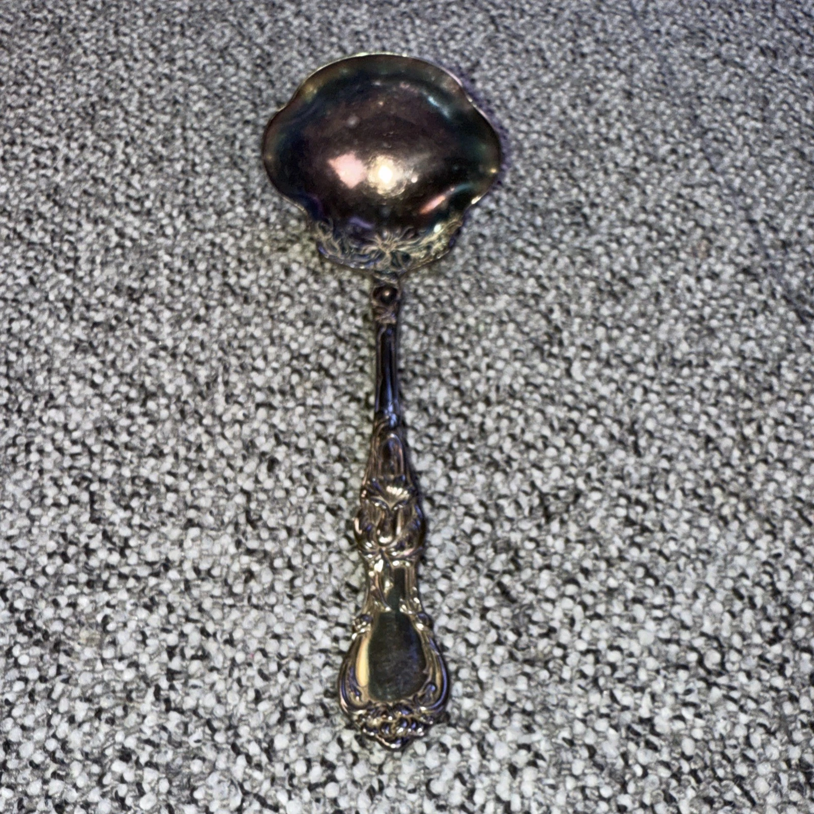 Gravy Ladle Antique R Wallace A1 Silver Plate Floral Handle 1835 Mark
