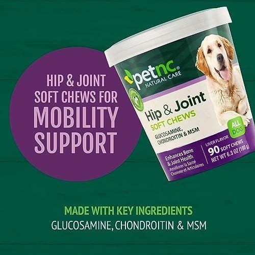 View of 90 Chews Dog Hip and Joint Support Glucosamine Chondroitin MSM ...