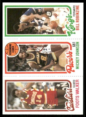 1980-81 Topps Foots Walker / Mickey Johnson / Bill Robinzine TL #60 / 113 / 130