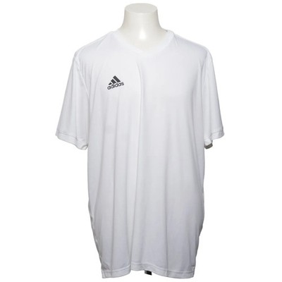 Adidas, Kurzarmhemd, Größe: XXL, Weiß, Recyceltes Polyester, Einfarbig #odM