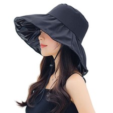 Women Summer Rain UV UPF 50 Sun Protection Wide Brim Hat - Foldable Bucket B...
