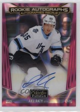 2024-25 O-Pee-Chee Platinum Rookie Auto Pink Magma Aku Raty #R-AR Auto 4et