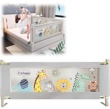 2 X Toddlers Bed Rails Bed Guard for Single Bed Multi Gear Adjustable Height