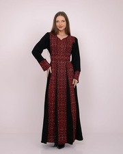Mira Thobe - Women  s Embroidered Dress, Perfect for Eid, Abaya, Ramadan