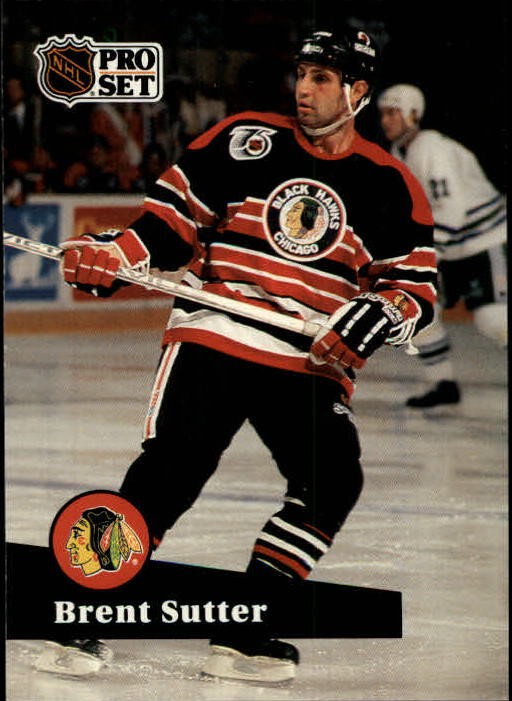 1991-92 Pro Set #374 Brent Sutter - HKY