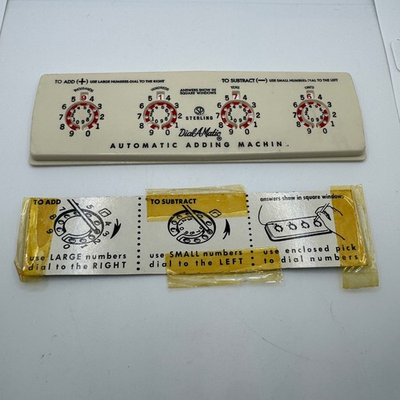 #ad #ad Vintage Sterling DialAMatic Automatic Adding Machine Calculator $8.99