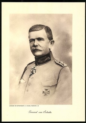 Lichtdruck J. B. Ciolina, Frankfurt / Main, Portrait General von Scholtz in Uni 