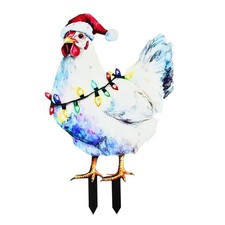 Large Size Light-Up Chicken Holiday Decoration, LED Christmas Outdoor Style D