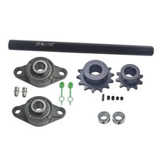 Jackshaft Sprockets with UCFL204 Pillow Block 3/4" X 10" 40 41 420 Chain