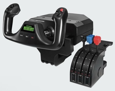 Logitech G Flight Yoke System Kit with Flight Rudder Pedals