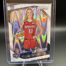 2025 Panini Prizm WNBA Lucy Olsen #145 RC Variation White Seismic Prizm