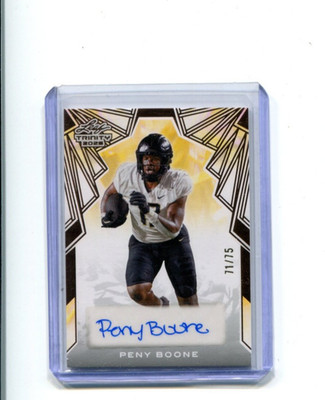 2025 Leaf Trinity Football Autographs Bronze Peny Boone Rookie Auto 71/75