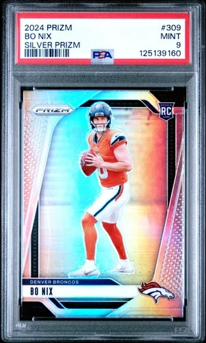 2024 PANINI PRIZM SILVER PRIZM #309 BO NIX PSA 9