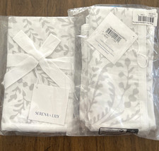 Lot of 2 Serena  Lily Priano Euro Sham W.Buttons -EURO-Fog
