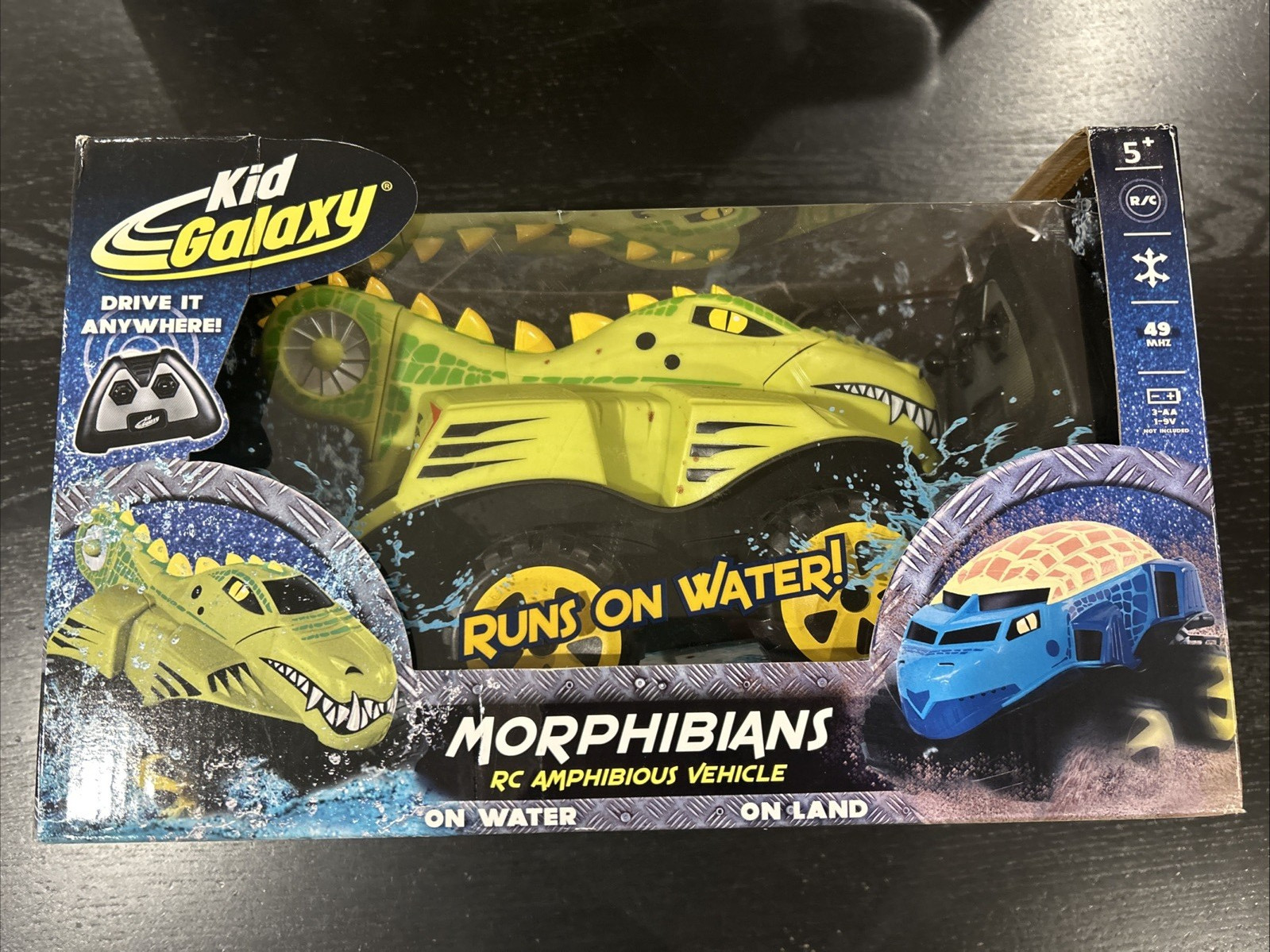 KID GALAXY MORPHIBIANS GREEN CROCIDILE R/C AMPHIBIOUS VEHICLE..**SEALED**NEW**