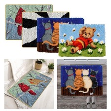 Animals Latch Hook Rugs Carpets Making -stitch Kts Cushion Embroidery Kit