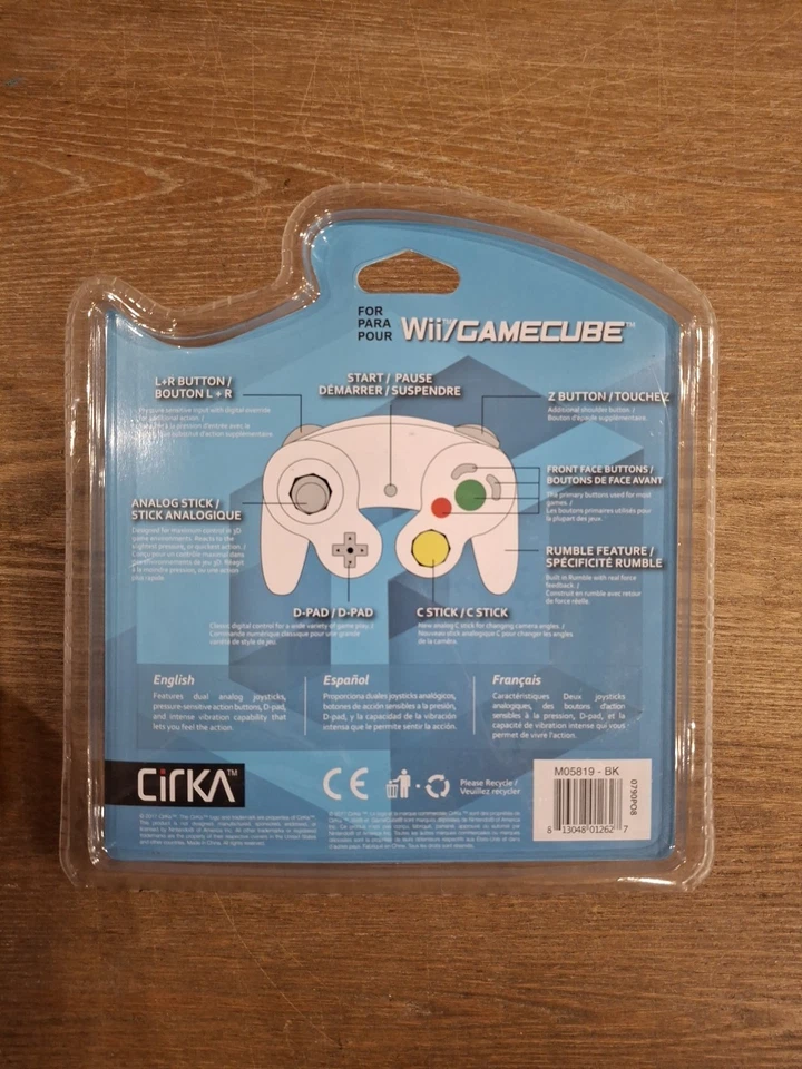 Black Shock Game Controller Pad for Nintendo Gamecube GC Wii NEW - Image 2 of 3