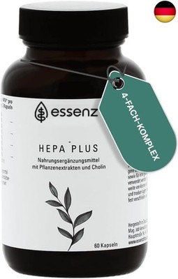 ESSENZ - Hepa Plus Kapseln - Hochwertige Leber Kapseln mit Mariendistel