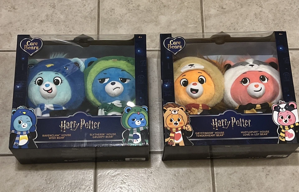 Care Bears X Harry Potter 25 Years of Magic Complete Set of 4 BRAND NEW SEALED