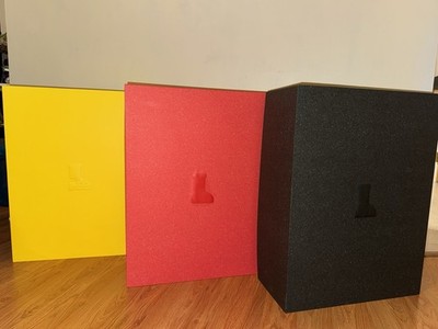 MSCHF Big Red Boots Lot 3 Sz 8 New Red Black Yellow BRB Viral Cartoon
