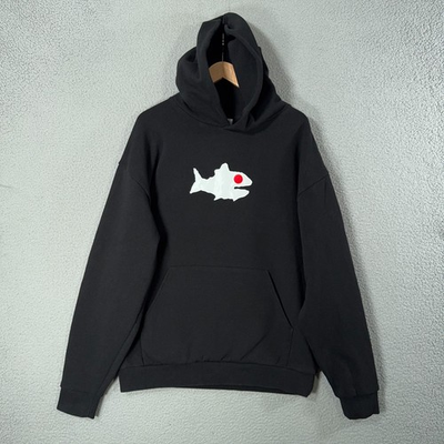 #ad Official Fishtank Live OG Shark Logo Hoodie Sam Hyde MDE Heavyweight Black XL $134.99