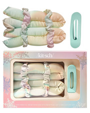 Holiday Hair Hero XL Satin Heatless Styling  Flat Lay Claw - Heatless Curls  W