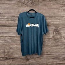 Montane Men's Heritage 1993 Graphic T-Shirt XL Blue Organic Cotton Short Sleeve