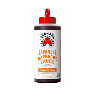 Bachan's Sweet & Spicy Japanese BBQ Sauce, 16oz Bottle - Bold, Fresh, Umami Flav