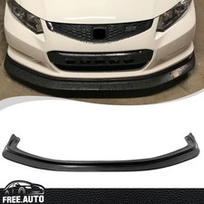 Front Bumper Lip Fits 12-13 Honda Civic Coupe 2dr Mda Style Spoiler Unpainted Pu Front Bumper Lip Fits 12-13 Honda Civic Coupe 2dr Mda Style Spoiler Unpainted Pu