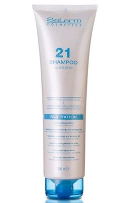 Salerm 21 Shampoo Silk Protein with Hyaluronic Acid- 300 ml 10.8 oz