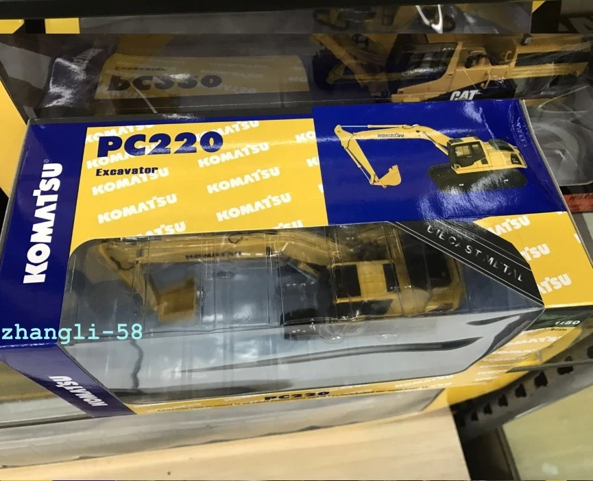 1/50 Scale Komatsu PC200 Excavator Vehicle Alloy Diecast Construction Model Toy - Image 2 of 4