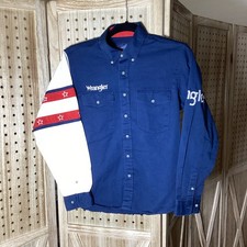 Vtg Wrangler Shirt Youth Size XL 14-16 Rodeo Cowboy Western USA Button Down EUC