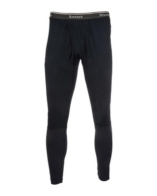Simms Men's Heavyweight Fleece Lined Baselayer Bottom - Black