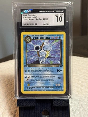 Pokémon Dark Blastoise (2000) Team Rocket - 1st Ed. 20/82 CGC 10