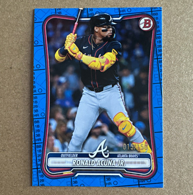 Topps Bowman Ronald Acuña Jr. Atlanta Braves #23 /150 Blue Border