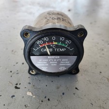 Weston / Richter Aero Carb Temp Gauge Aircraft Carburetor Temperature Indicator