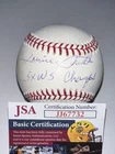 Jsa Phillies Lonnie Smith Signed Baseball 3x WS Champs Autograph Rawlings MLB