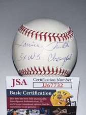 Jsa Phillies Lonnie Smith Signed Baseball 3x WS Champs Autograph Rawlings MLB