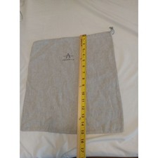 Aquatalia Light Gray Drawstring Dust Bag For Handbags / Shoes 14.5"
