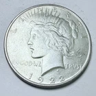 1922 PEACE SILVER DOLLAR 90% SILVER ABOUT UNCIRCULATED DETAILS FREE SHIP #9670