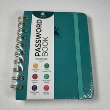 Clever Fox Password Book with alphabetical tabs Organizer Pocket Size  NEW