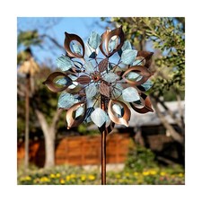 Wind Spinners Outdoor for Yard and Garden, Metal Large Wind Spinner  Sculptu...