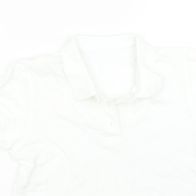 George Girls White Cotton blend Polo Size 10-11 Years   - PE kit image 8