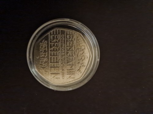 Benjamin Britten 50p Very Rare British Coin.  - Picture 3 of 4
