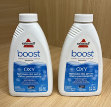 SET OF 2-Bissell Pet Boost Oxy Formula for Cleaning Carpets - 8 OZ EACH