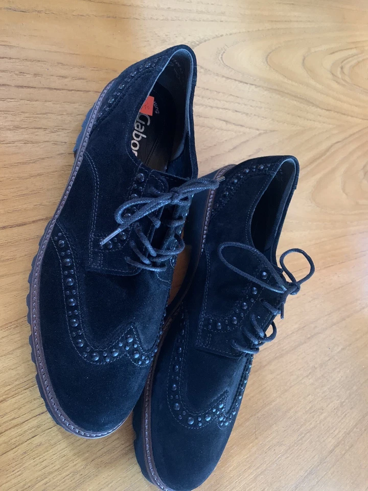 Puntas de ala de gamuza Gabor-NWOB-Talla 6,5 Foto 4 de 4